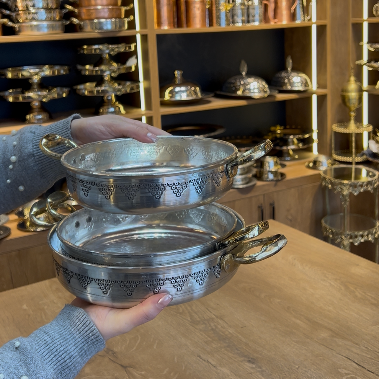 Ağır Bakır Üçlü Sahan Seti