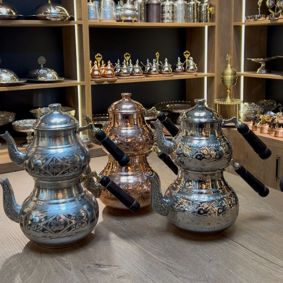 Ağır Bakır Çaydanlık