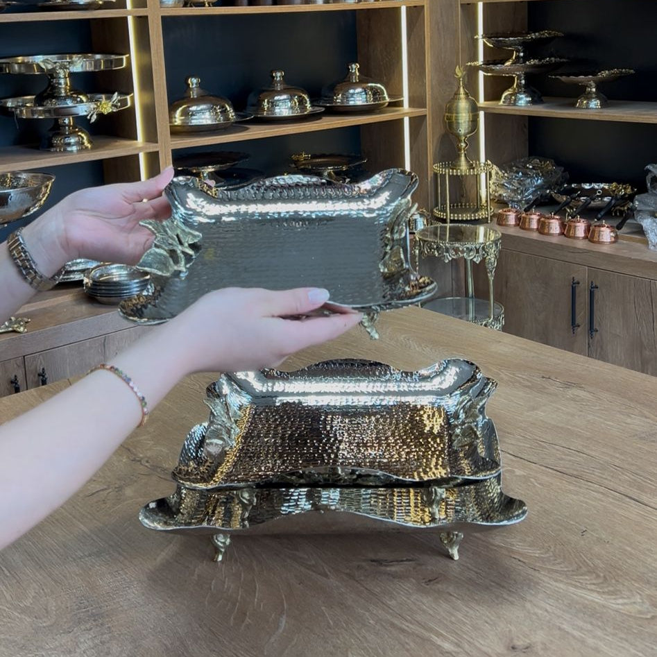 Bakır Kare Sunumluk