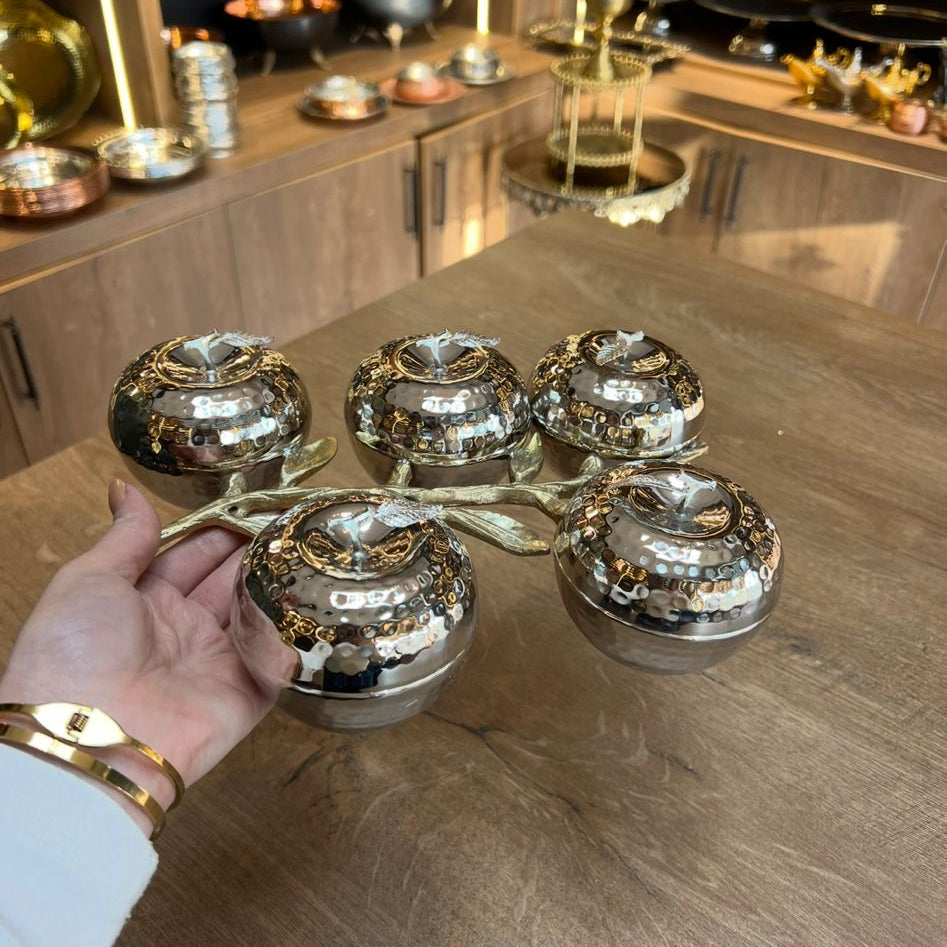 Bakır Beşli Sunumluk